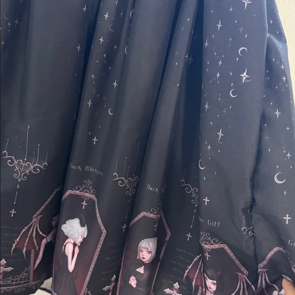 Lolita Dress with Angelic Coffin Print - Picture 10 of 13
